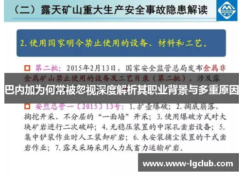 巴内加为何常被忽视深度解析其职业背景与多重原因